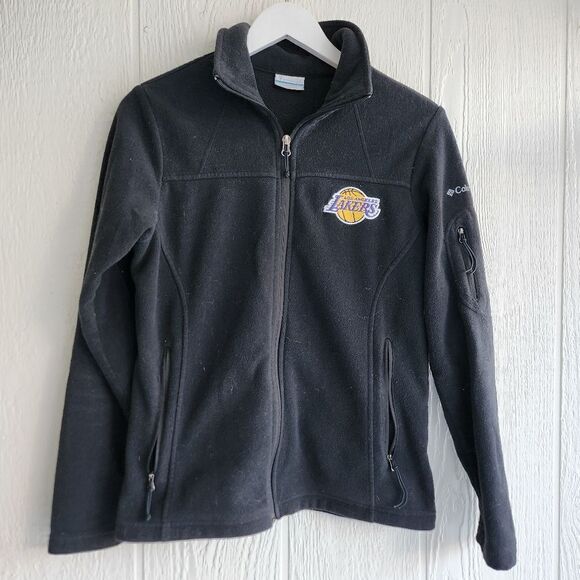 Columbia Jackets & Blazers - columbia black lakers womens fleece jacket